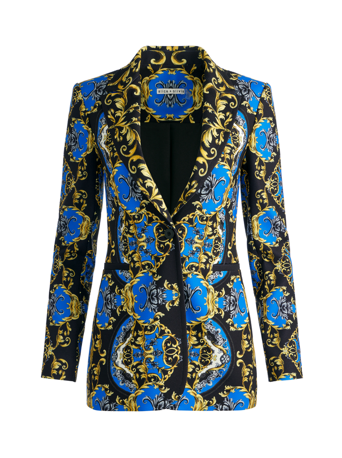 BREANN FITTED BLAZER - REGAL ROMANCE SAPPHIRE image 5 - Alice And Olivia