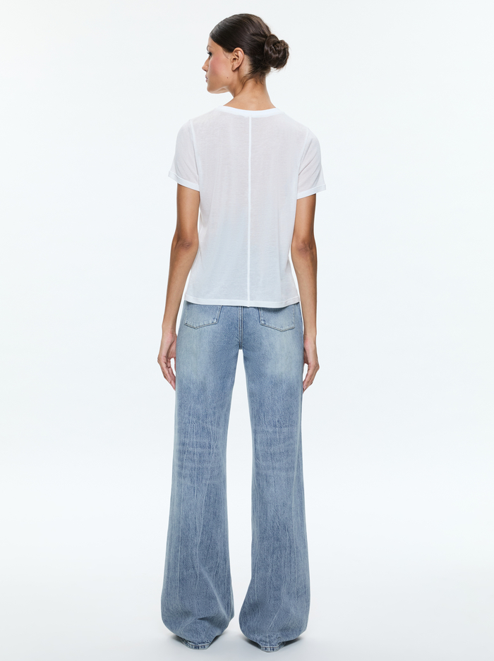 CINDY CROPPED TEE - OFF WHITE image 2 - Alice And Olivia