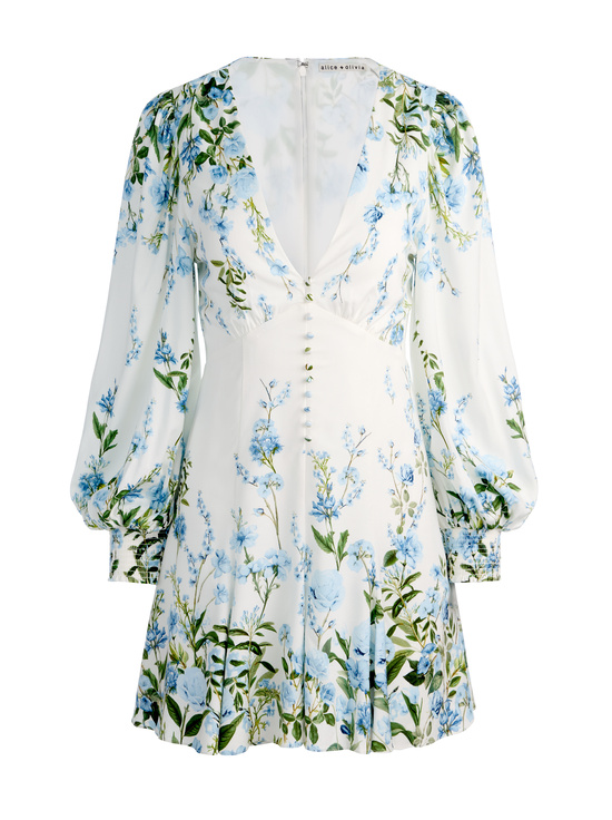 FRESH AIR CAROLINA BLUE-IRENE MINI DRESS