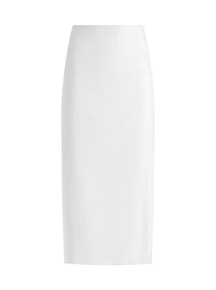 MAEVE LINEN SLIP SKIRT - OFF WHITE image 5 - Alice And Olivia