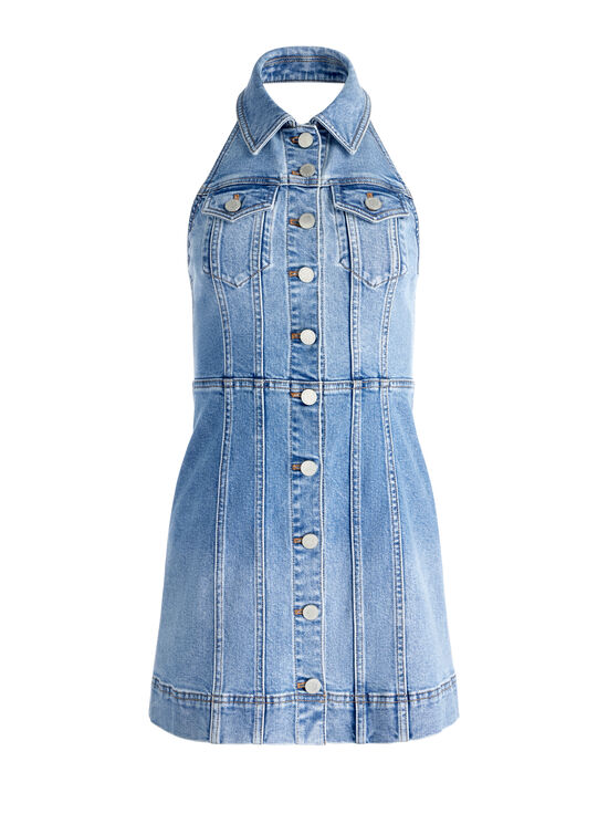 IVY BLUE-KENDALL DENIM MINI DRESS