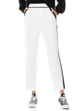 ESTA PLEAT FRONT PANT - OFF WHITE/BLACK