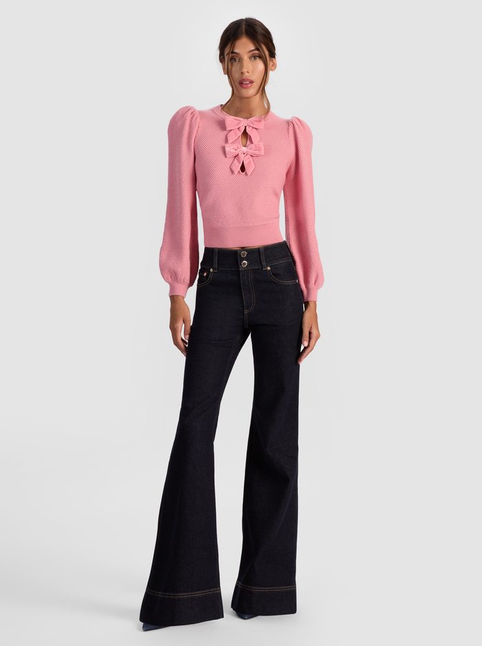 DORIS POINTELLE PULLOVER - ROSE TEA image 1 - Alice And Olivia