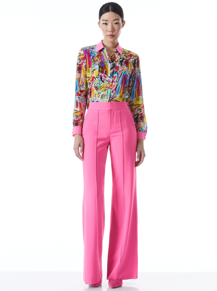 A+O X MOKSHINI WILLA PLACKET TOP - MOKSHINI image 2 - Alice And Olivia