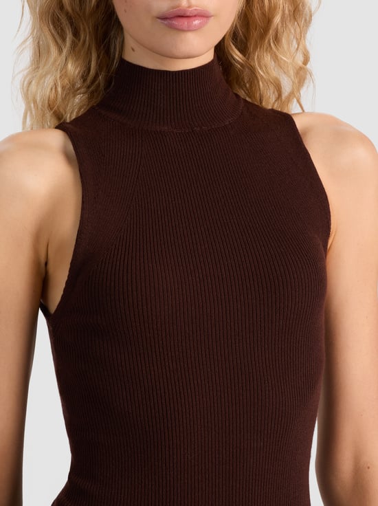 DARK CHOCOLATE-DARCEY KNIT TANK