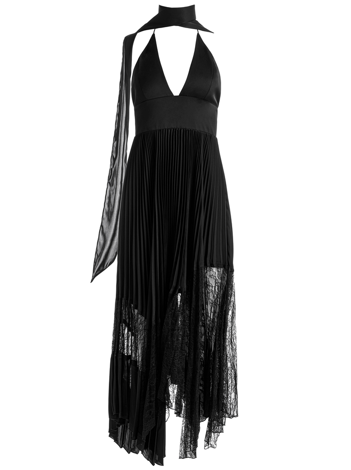 HANNAH HALTER MAXI DRESS - BLACK image 5 - Alice And Olivia