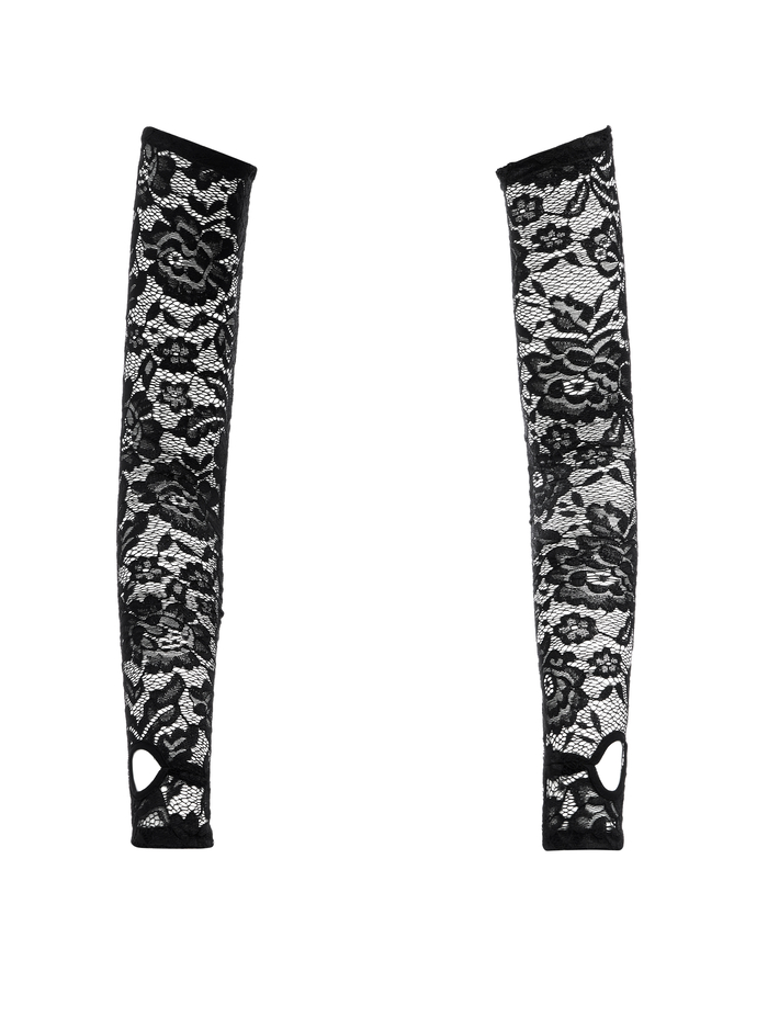 LANEY LONG GLOVES - BLACK image 1 - Alice And Olivia