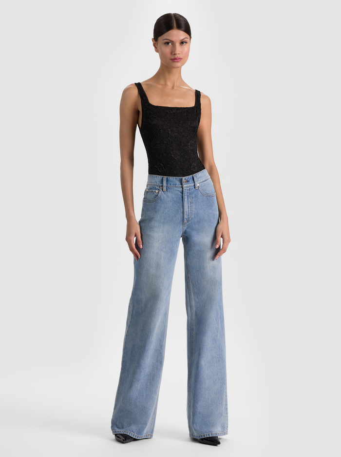 ANNIKA LACE BODYSUIT - BLACK image 4 - ALICE + OLIVIA