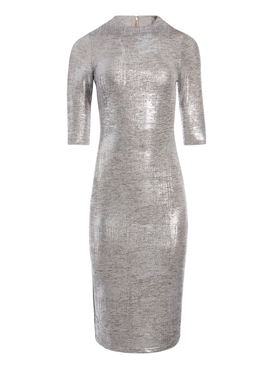 alice olivia delora fitted mock neck dress Injiri Jodhpur Ladies Dress Red + Pink Medium main image 1