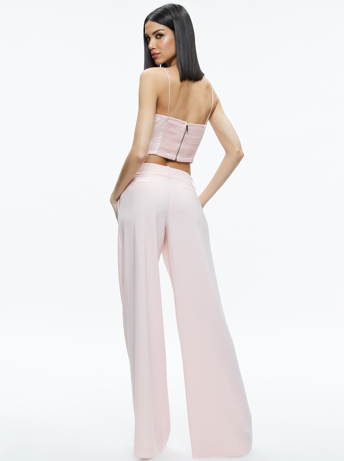 CERESI EMBELLISHED SPAGHETTI STRAP TOP - PINK LACE image 2 - Alice And Olivia