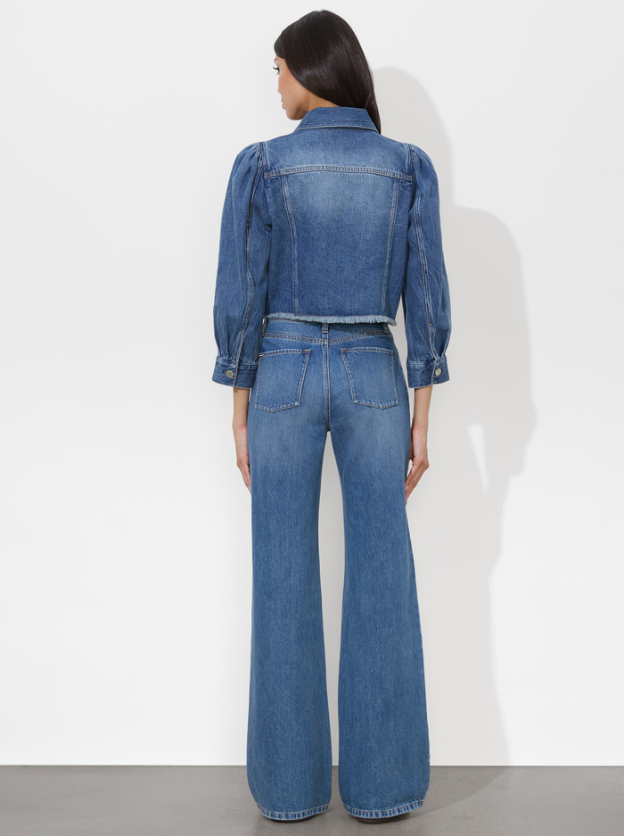 LANA DENIM JACKET - BROOKLYN BLUE image 2 - Alice And Olivia