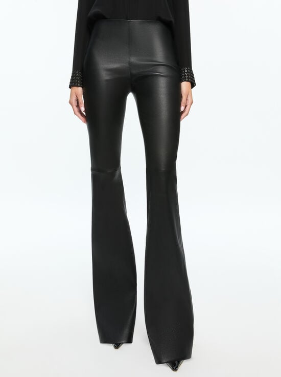 BLACK-RMP LEATHER PANT