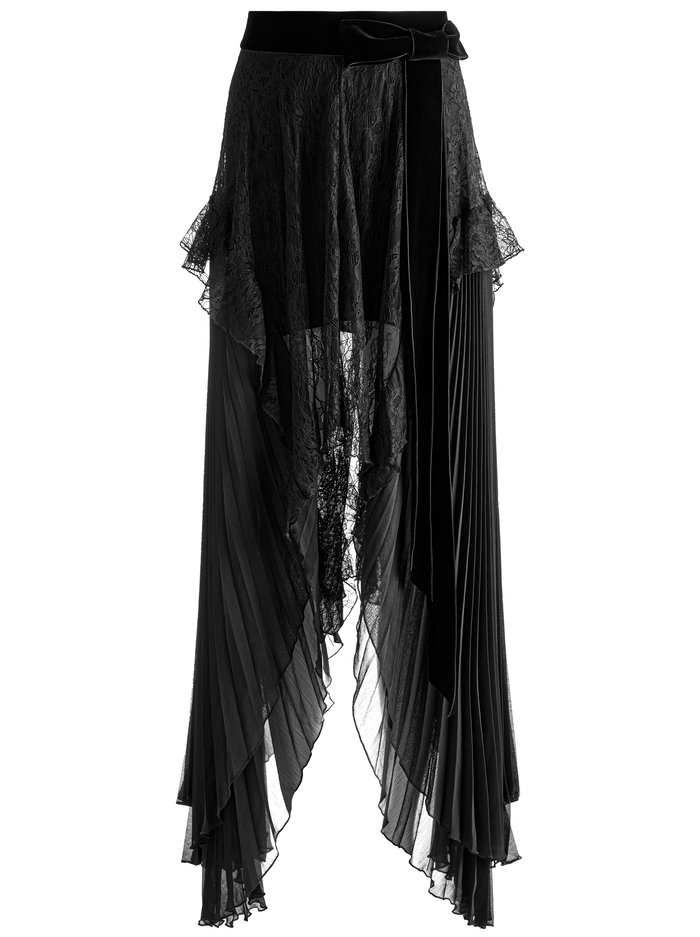 CORALIA MIDI SKIRT - BLACK image 5 - Alice And Olivia