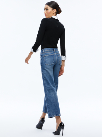 BLACK-A+O X BASQUIAT PORLA COLLARED SWEATER