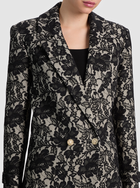 OFF WHITE/BLACK-JIMMY COAT