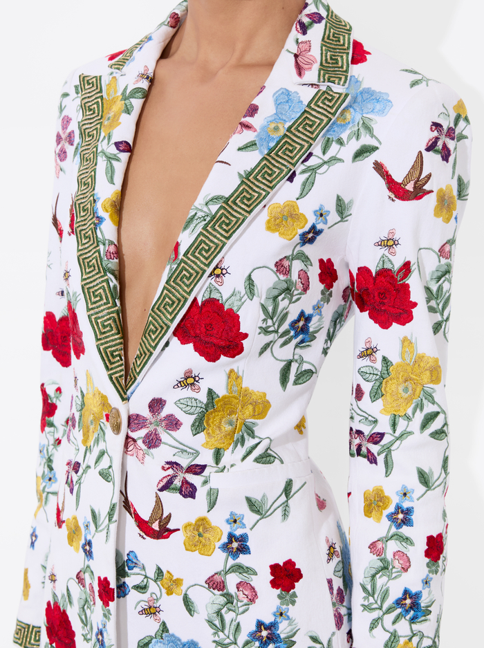 BREANN EMBROIDERED BLAZER - DOLLHOUSE image 3 - Alice And Olivia