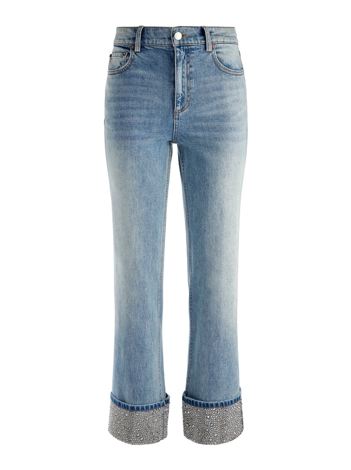 WEEZY EMBELLISHED JEAN - SIERRA LIGHT BLUE image 5 - Alice And Olivia