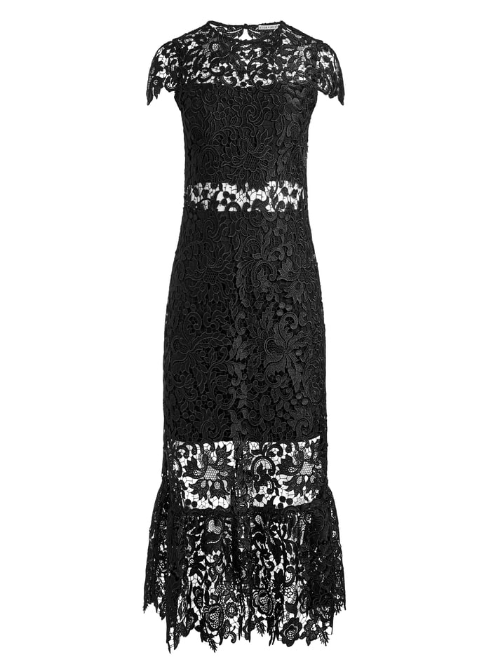CLOVER OPEN BACK DRESS - BLACK image 5 - Alice And Olivia