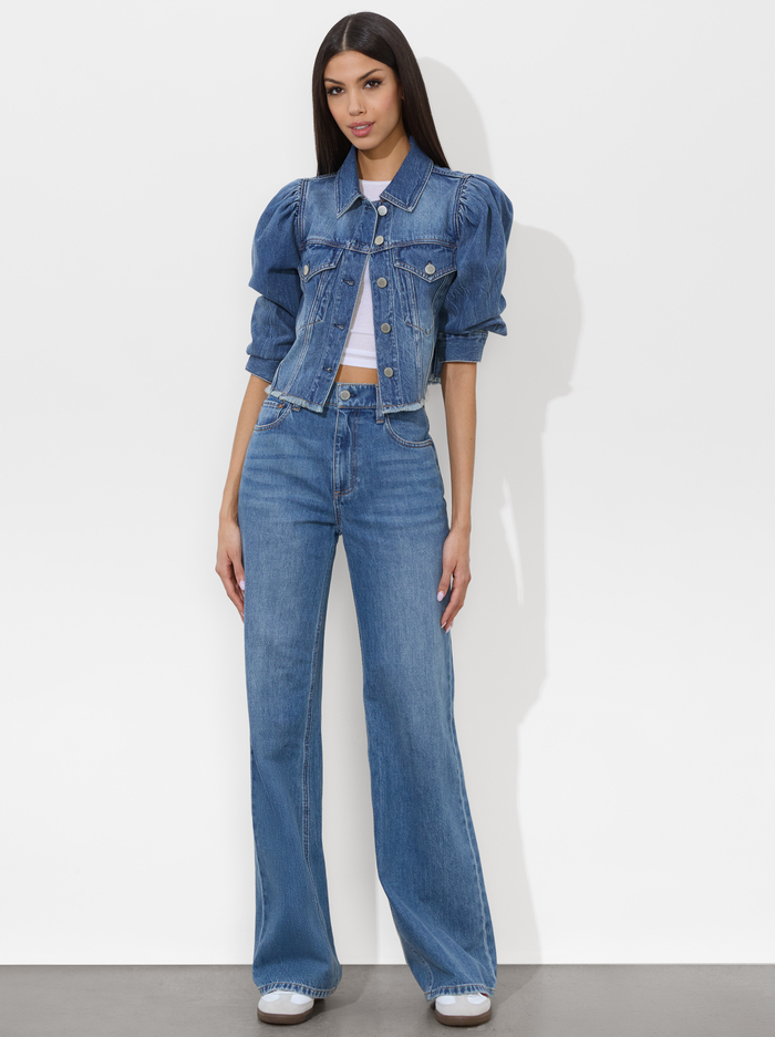 LANA DENIM JACKET - BROOKLYN BLUE image 1 - Alice And Olivia