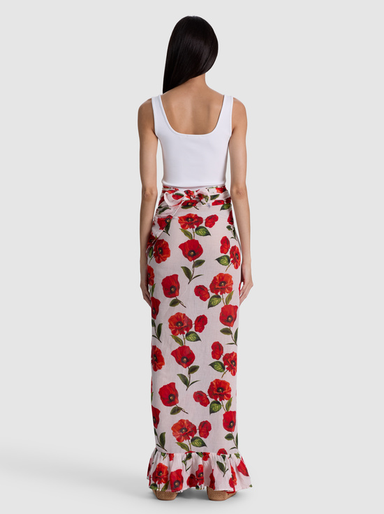 SUMMER POPPY-A+O X CONIGLIO PALM BEACH PAREO