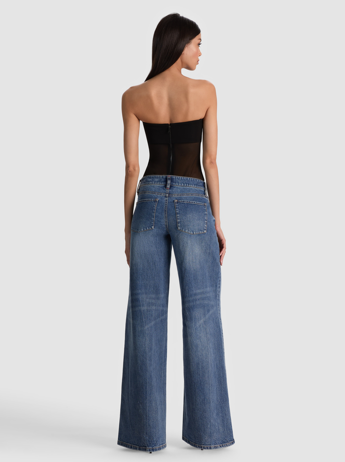 BANDEAU STRAPLESS BODYSUIT - BLACK image 2 - ALICE + OLIVIA