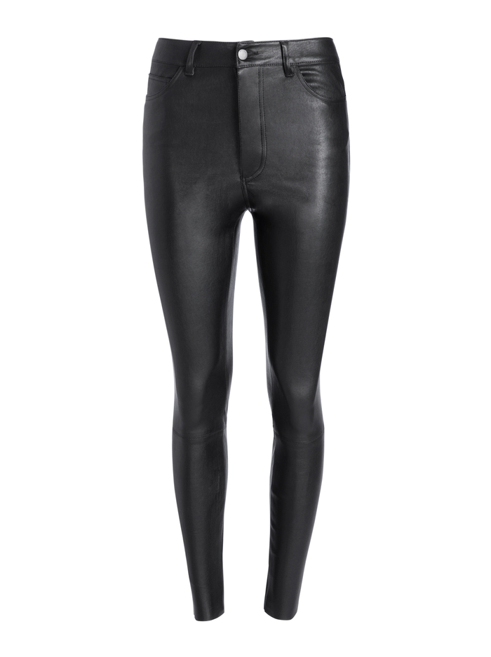 MIKAH LEATHER PANT - BLACK image 5 - Alice And Olivia