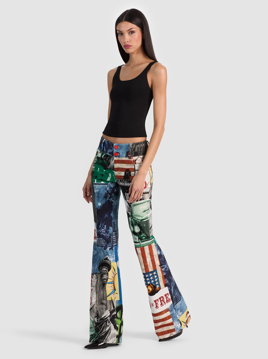 OPEN ROAD-KAI LOW RISE PRINTED JEAN