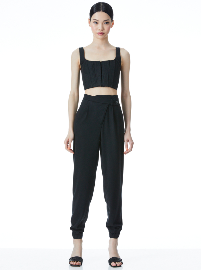 BRESLIN BONED CORSET TOP - BLACK image 2 - Alice And Olivia