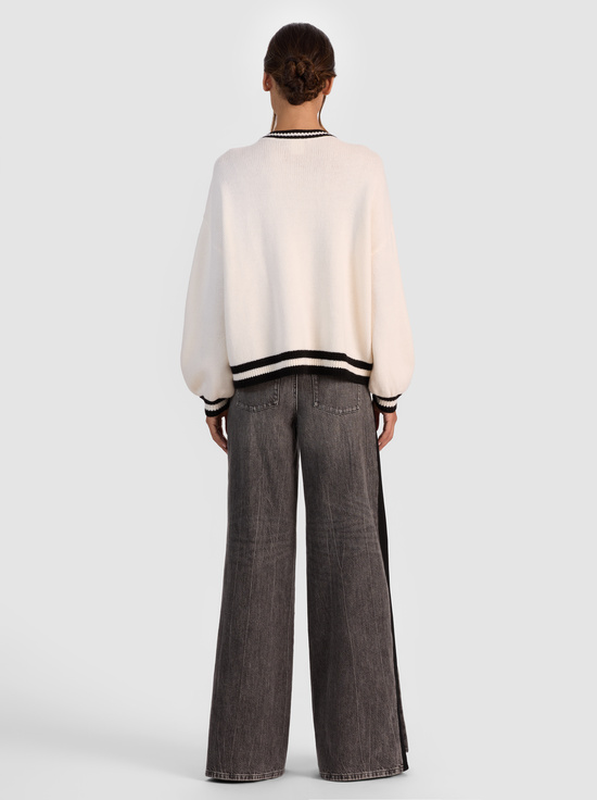 ECRU/BLACK-OGDEN NOT SORRY PULLOVER