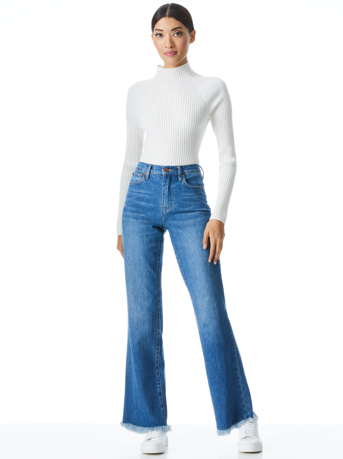 AMAZING HIGH RISE GIRLFRIEND JEAN - MIDNIGHT BLUE image 4 - Alice And Olivia