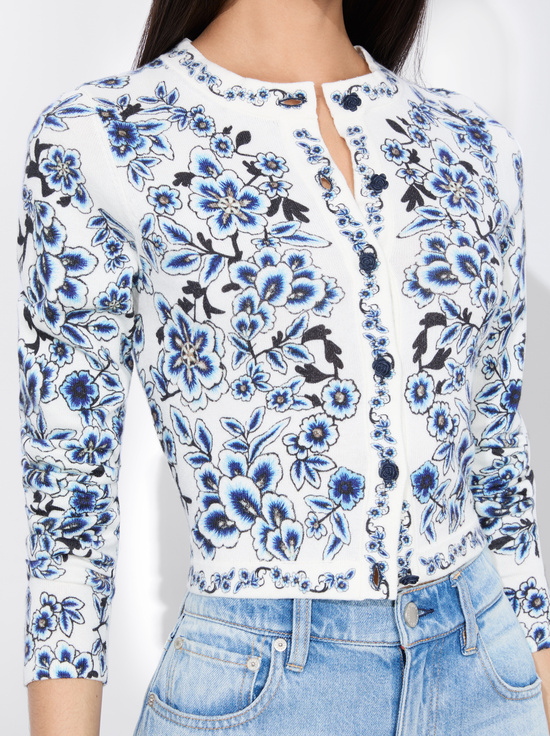 SOFT WHITE MULTI-CARSON CARDIGAN