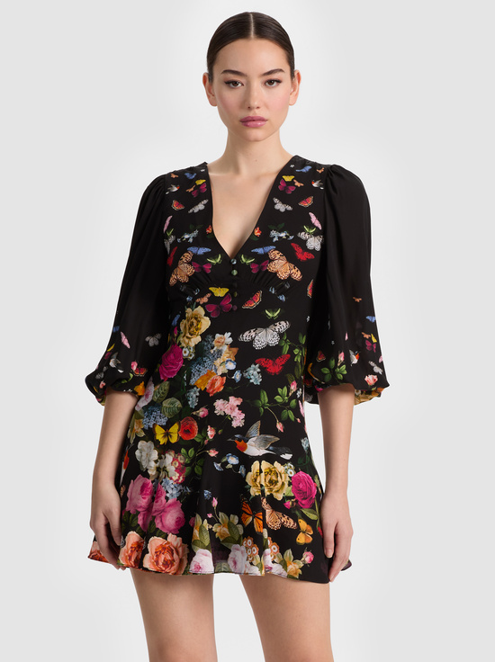 SOLAR STRENGTH BLACK-IRENE MINI DRESS