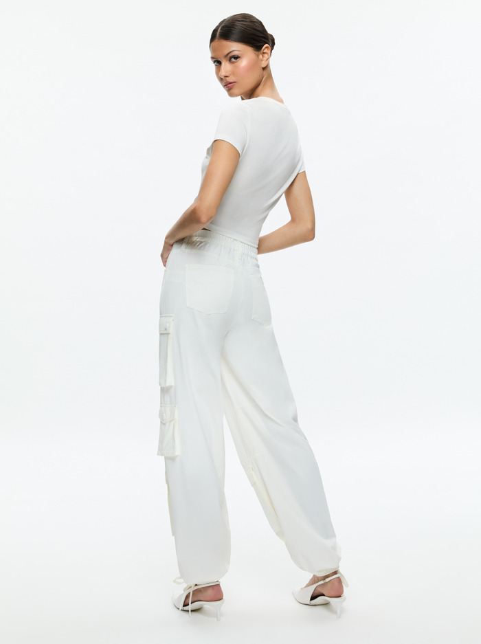 OLYMPIA CARGO PANTS - OFF WHITE image 2 - Alice And Olivia