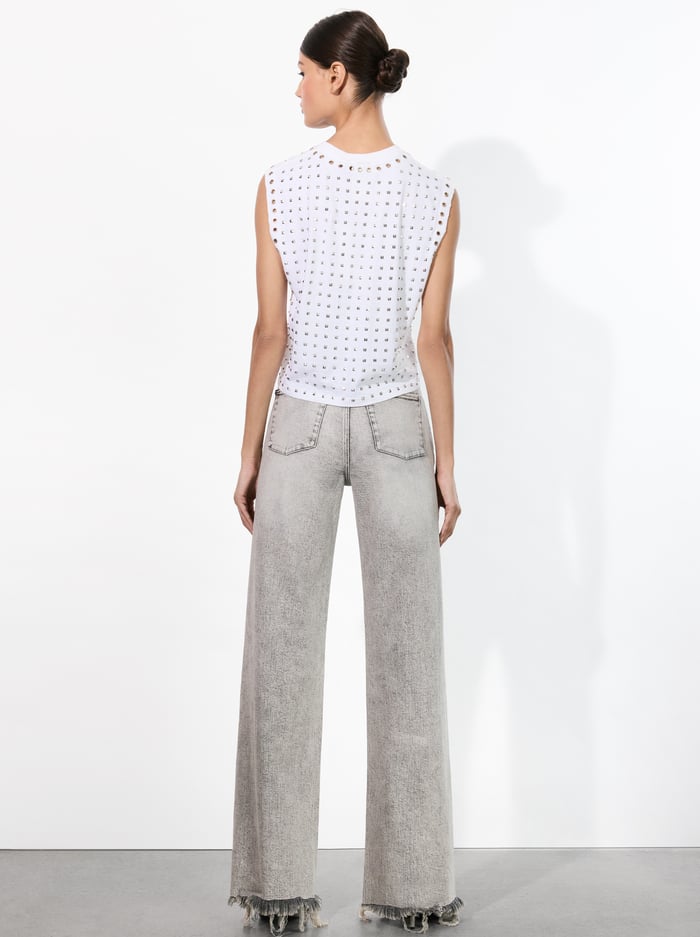 DELANCEY JEAN - PEYTON VINTAGE GREY image 2 - Alice And Olivia