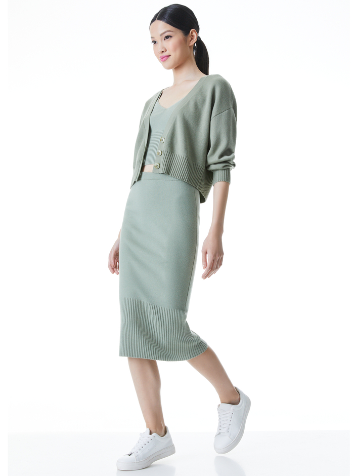 ZELINA CARDIGAN + KENNA TANK + LEO MIDI SKIRT - 