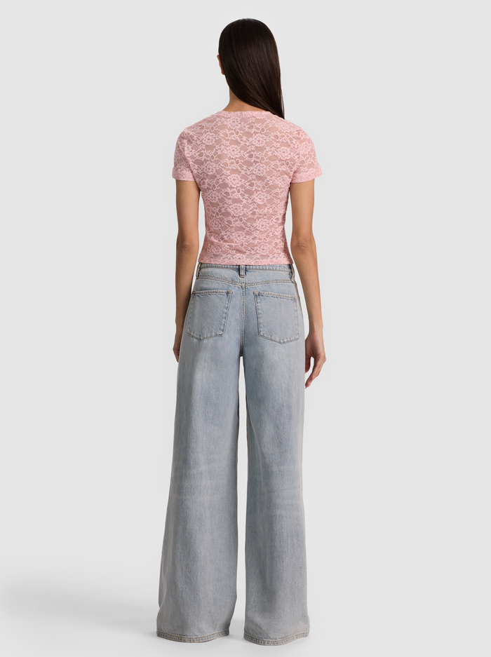 TESS TEE - ENGLISH ROSE image 2 - ALICE + OLIVIA