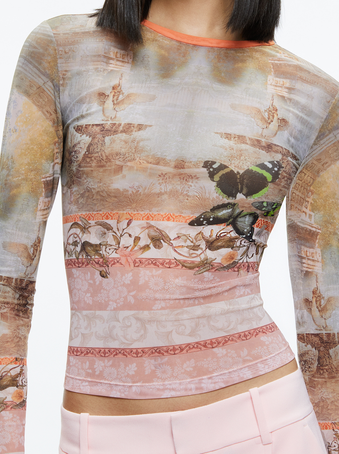DELAINA MESH TOP - VERSAILLES image 3 - Alice And Olivia