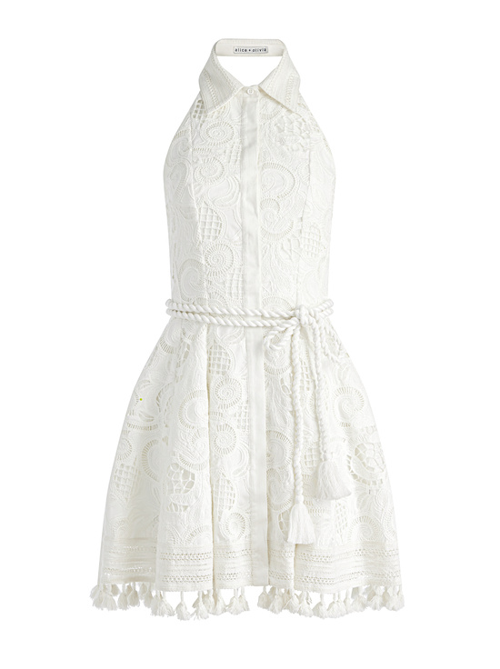 OFF WHITE-LUCY MINI SHIRT DRESS