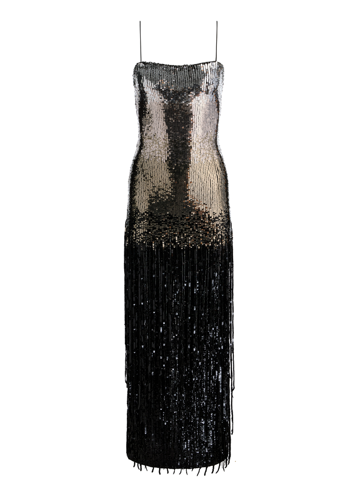 FIFI EMBELLISHED GOWN - SILVER image 5 - ALICE + OLIVIA
