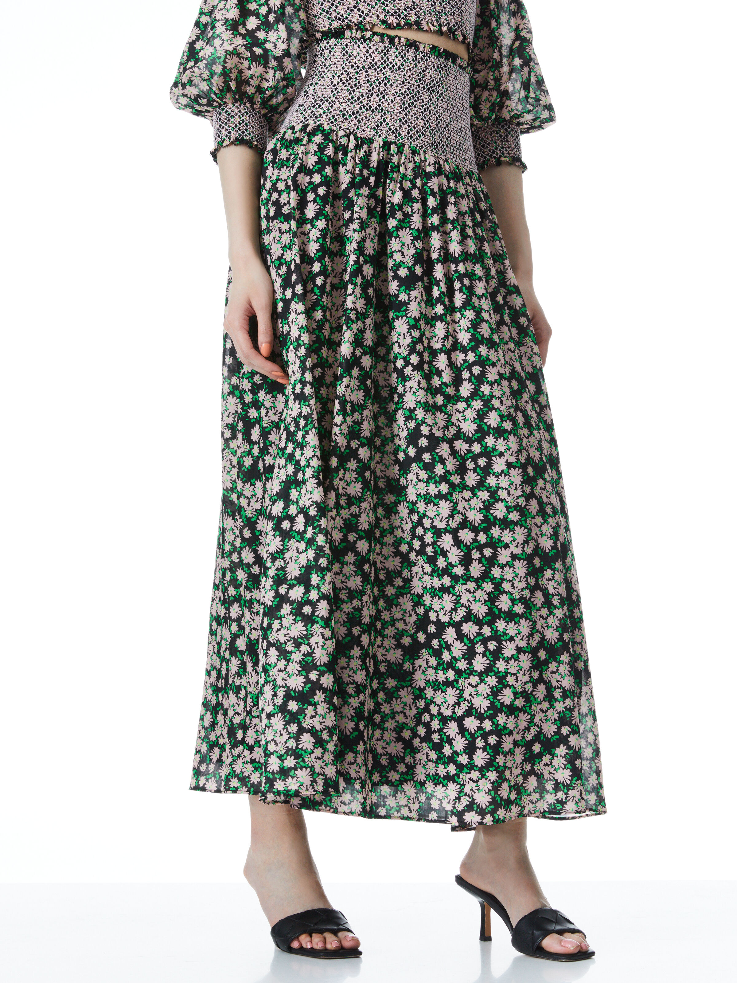 Cecil Floral Midi Skirt | Alice And Olivia