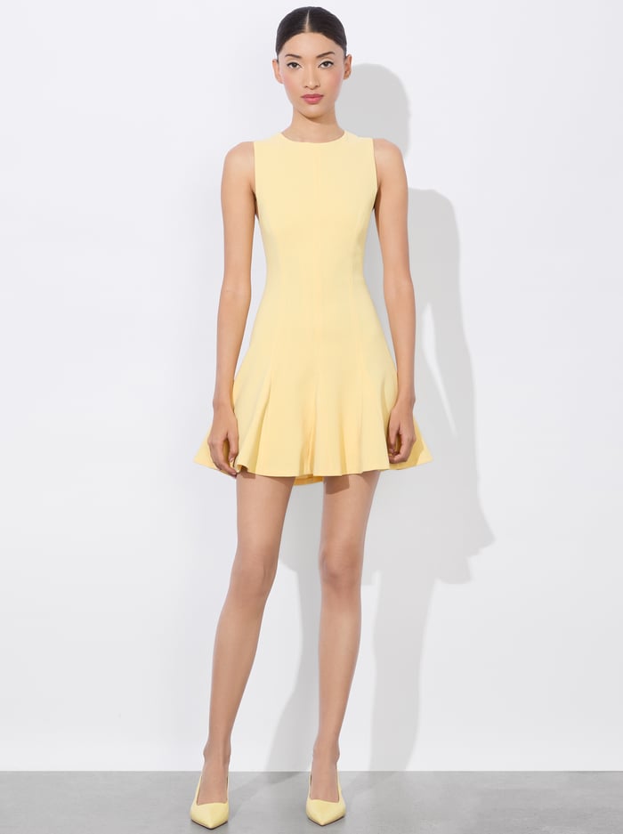 ISA MINI DRESS - BUTTER image 4 - Alice And Olivia