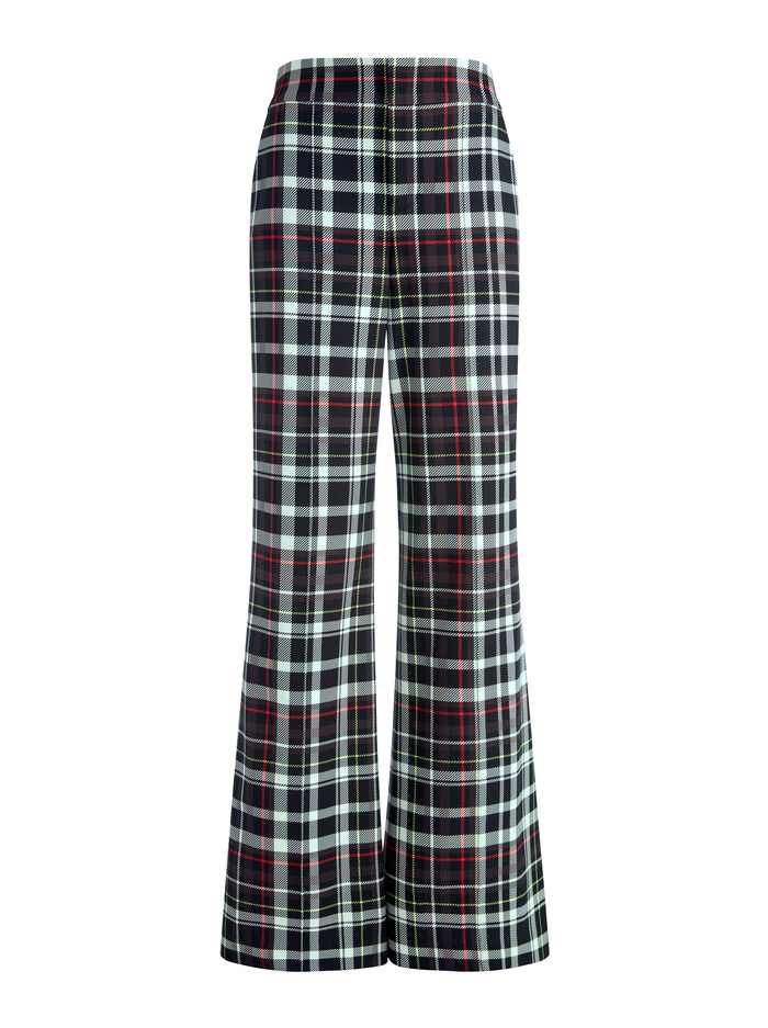 DYLAN PLAID WIDE LEG PANT - FREEDOM PLAID BLACK image 5 - Alice And Olivia
