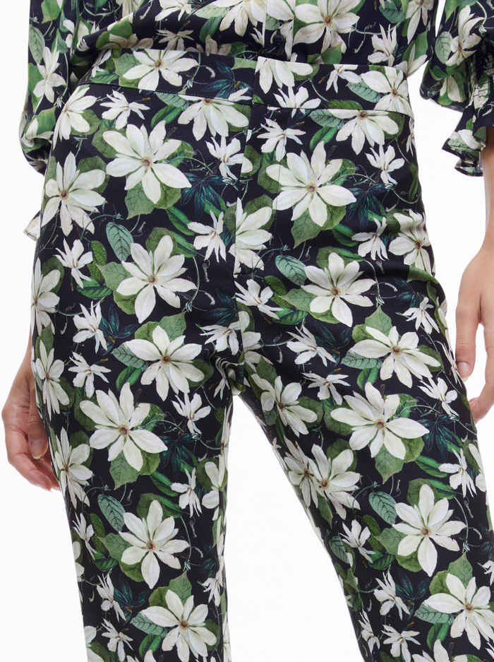 OLIVIA BOOTCUT PANT - MOONLIGHT FLORAL image 3 - Alice And Olivia