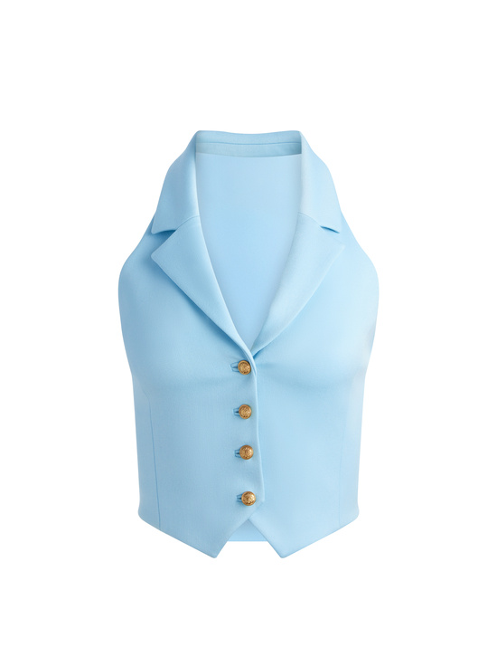 MINERAL BLUE-DONNA HALTER VEST