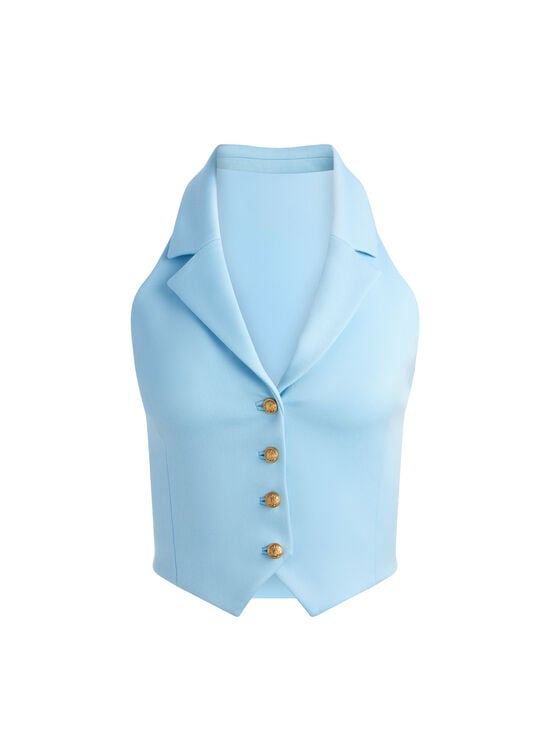 MINERAL BLUE-DONNA HALTER VEST