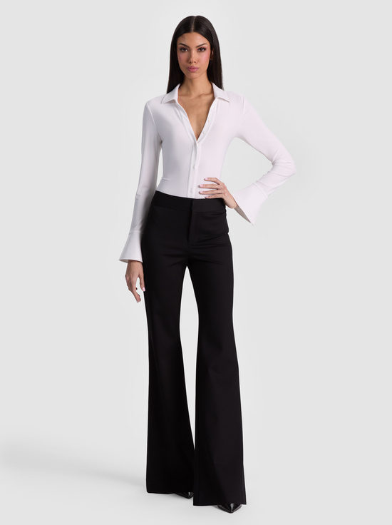 OFF WHITE-FREYA BUTTON DOWN BODYSUIT