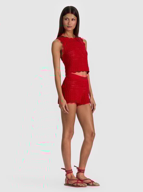 CHILI PEPPER-BOBBI CROCHET SHORT