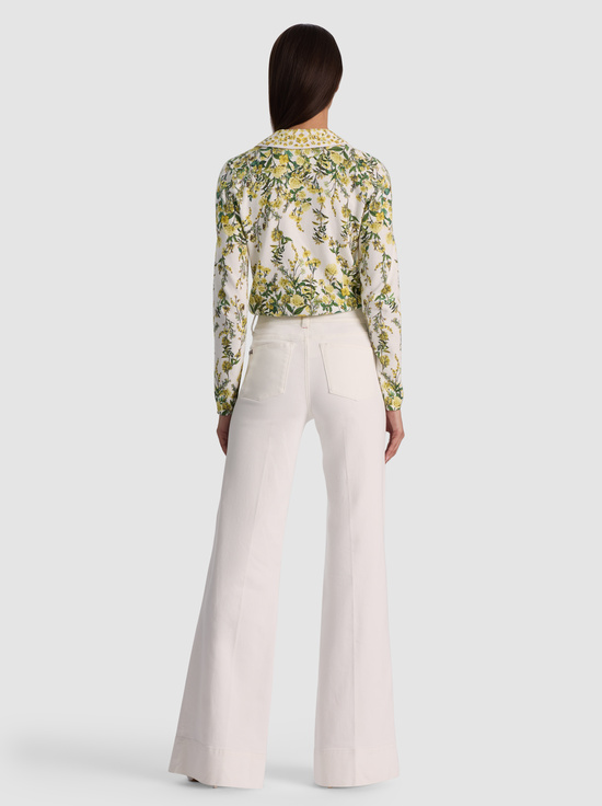 FRESH AIR BUTTER-CARSON PRINTED CARDIGAN