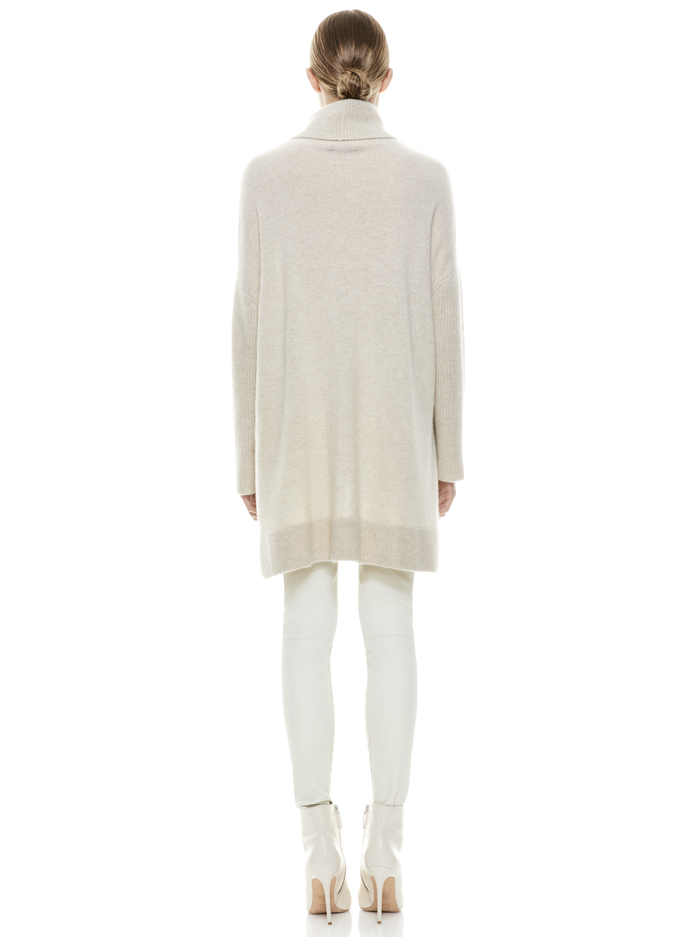 SAWYER TURTLENECK PULLOVER - OATMEAL image 2 - Alice And Olivia