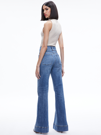 ALMOND HEATHER-DARCEY TURTLENECK SWEATER TANK